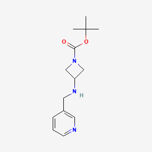 1-Azetidinecarboxylic acid, 3-[(3-pyridinylmethyl)amino], 1,1-dimethylethyl ester