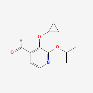 3-Cyclopropoxy-2-isopropoxyisonicotinaldehyde