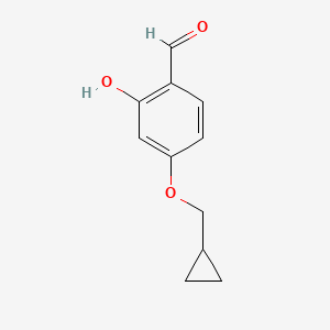 molecular formula C11H12O3 B14836703 4-(Cyclopropylmethoxy)-2-hydroxybenzaldehyde 