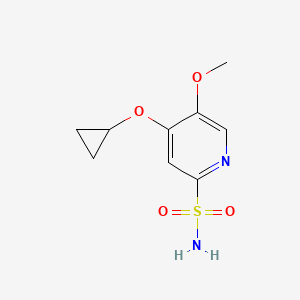 4-Cyclopropoxy-5-methoxypyridine-2-sulfonamide