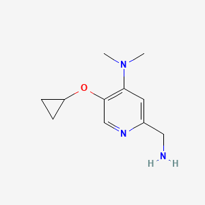 2-(Aminomethyl)-5-cyclopropoxy-N,N-dimethylpyridin-4-amine