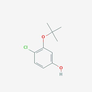 molecular formula C10H13ClO2 B14836767 3-(Tert-butoxy)-4-chlorophenol CAS No. 1243450-70-5