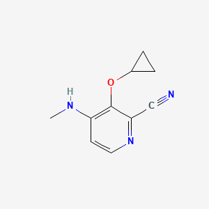 3-Cyclopropoxy-4-(methylamino)picolinonitrile