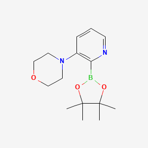 4-(2-(4,4,5,5-Tetramethyl-1,3,2-dioxaborolan-2-YL)pyridin-3-YL)morpholine