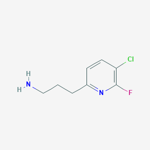 3-(5-Chloro-6-fluoropyridin-2-YL)propan-1-amine