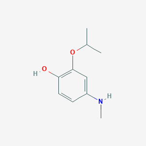 molecular formula C10H15NO2 B14836832 2-Isopropoxy-4-(methylamino)phenol 