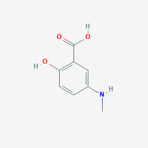 molecular formula C8H9NO3 B14836843 2-Hydroxy-5-(methylamino)benzoic acid 