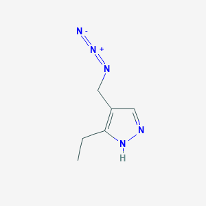 molecular formula C6H9N5 B1483685 4-(azidomethyl)-3-ethyl-1H-pyrazole CAS No. 2098073-35-7