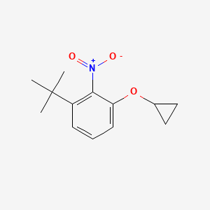 1-Tert-butyl-3-cyclopropoxy-2-nitrobenzene