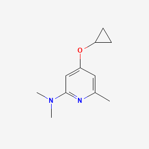 molecular formula C11H16N2O B14836928 4-Cyclopropoxy-N,N,6-trimethylpyridin-2-amine 