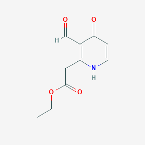 Ethyl (3-formyl-4-hydroxypyridin-2-YL)acetate