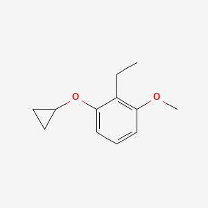 1-Cyclopropoxy-2-ethyl-3-methoxybenzene