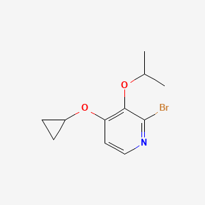 2-Bromo-4-cyclopropoxy-3-isopropoxypyridine