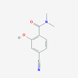 molecular formula C10H10N2O2 B14836988 4-Cyano-2-hydroxy-N,N-dimethylbenzamide 