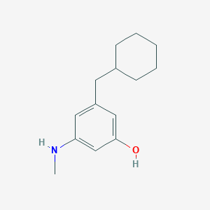 3-(Cyclohexylmethyl)-5-(methylamino)phenol