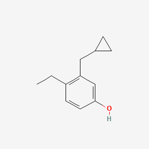 3-(Cyclopropylmethyl)-4-ethylphenol