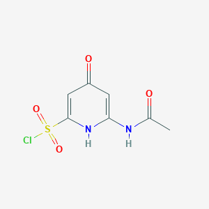 6-(Acetylamino)-4-hydroxypyridine-2-sulfonyl chloride