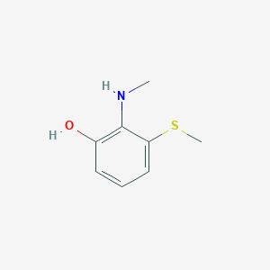 2-(Methylamino)-3-(methylthio)phenol