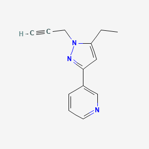 3-(5-ethyl-1-(prop-2-yn-1-yl)-1H-pyrazol-3-yl)pyridine