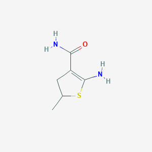 B148371 5-Amino-2-methyl-2,3-dihydrothiophene-4-carboxamide CAS No. 133036-95-0