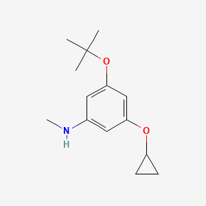 3-Tert-butoxy-5-cyclopropoxy-N-methylaniline