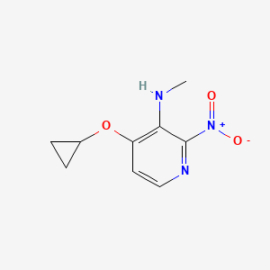 4-Cyclopropoxy-N-methyl-2-nitropyridin-3-amine