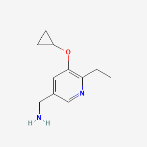 (5-Cyclopropoxy-6-ethylpyridin-3-YL)methanamine