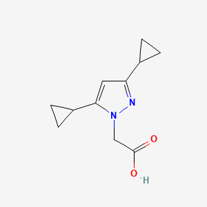 2-(3,5-dicyclopropyl-1H-pyrazol-1-yl)acetic acid
