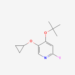 4-Tert-butoxy-5-cyclopropoxy-2-iodopyridine