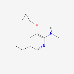 3-Cyclopropoxy-5-isopropyl-N-methylpyridin-2-amine