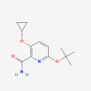 6-Tert-butoxy-3-cyclopropoxypicolinamide