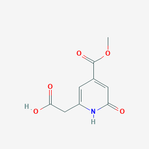 [6-Hydroxy-4-(methoxycarbonyl)pyridin-2-YL]acetic acid