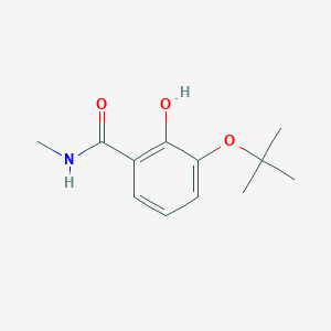 molecular formula C12H17NO3 B14837283 3-Tert-butoxy-2-hydroxy-N-methylbenzamide 