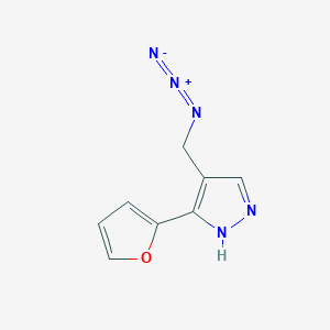 4-(azidomethyl)-3-(furan-2-yl)-1H-pyrazole