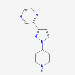 2-(1-(piperidin-4-yl)-1H-pyrazol-3-yl)pyrazine