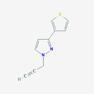 1-(prop-2-yn-1-yl)-3-(thiophen-3-yl)-1H-pyrazole