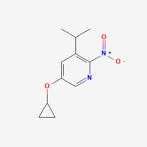 5-Cyclopropoxy-3-isopropyl-2-nitropyridine