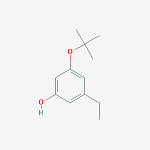 molecular formula C12H18O2 B14837426 3-(Tert-butoxy)-5-ethylphenol 