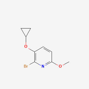 2-Bromo-3-cyclopropoxy-6-methoxypyridine