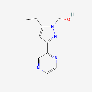 (5-ethyl-3-(pyrazin-2-yl)-1H-pyrazol-1-yl)methanol