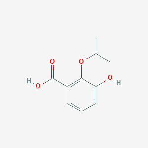 molecular formula C10H12O4 B14837442 3-Hydroxy-2-isopropoxybenzoic acid 