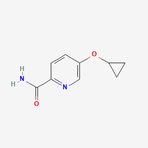 molecular formula C9H10N2O2 B14837459 5-Cyclopropoxypicolinamide 