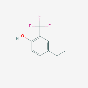 molecular formula C10H11F3O B14837481 4-(Propan-2-YL)-2-(trifluoromethyl)phenol 