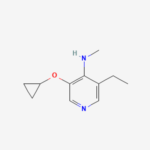 3-Cyclopropoxy-5-ethyl-N-methylpyridin-4-amine