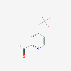 4-(2,2,2-Trifluoroethyl)pyridine-2-carbaldehyde