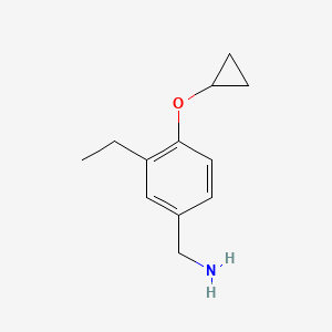 (4-Cyclopropoxy-3-ethylphenyl)methanamine