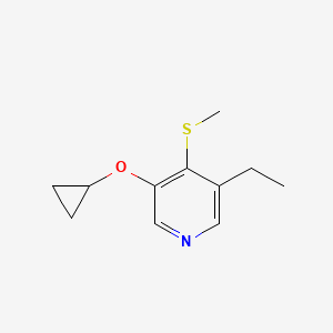 3-Cyclopropoxy-5-ethyl-4-(methylthio)pyridine