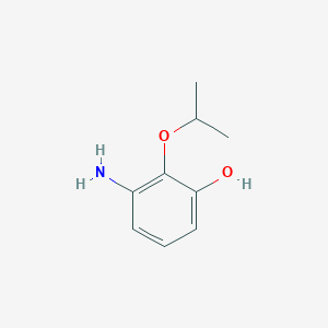 molecular formula C9H13NO2 B14837581 3-Amino-2-isopropoxyphenol 