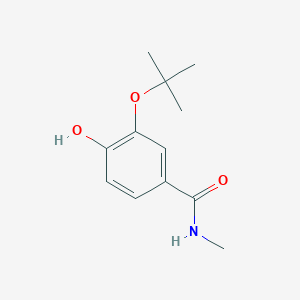 molecular formula C12H17NO3 B14837617 3-Tert-butoxy-4-hydroxy-N-methylbenzamide 