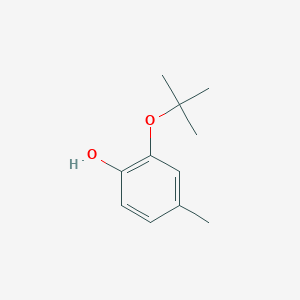 molecular formula C11H16O2 B14837690 2-(Tert-butoxy)-4-methylphenol 